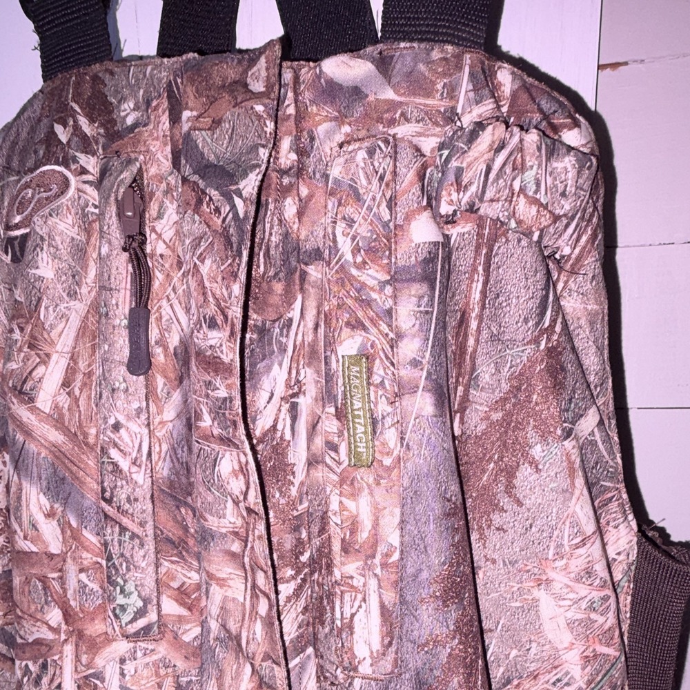 Drake Lady Women's Insulated Hunting Bibs Mossy Oak Duck Blind Camo S 4/6 - Picture 3 of 9